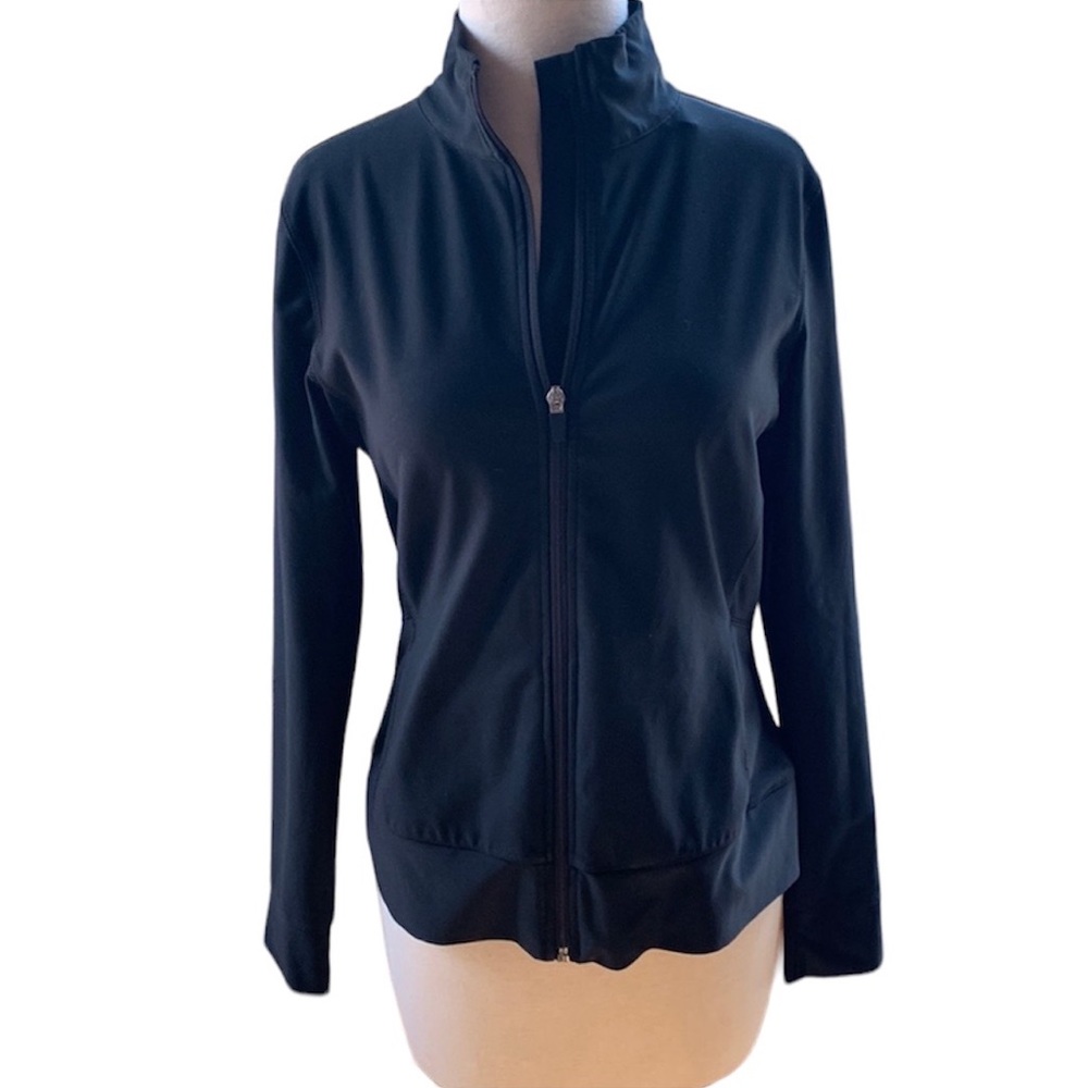 Cascade Sports Black Longsleeve Full Zip Jacket/Sweatshirt 4 pockets
